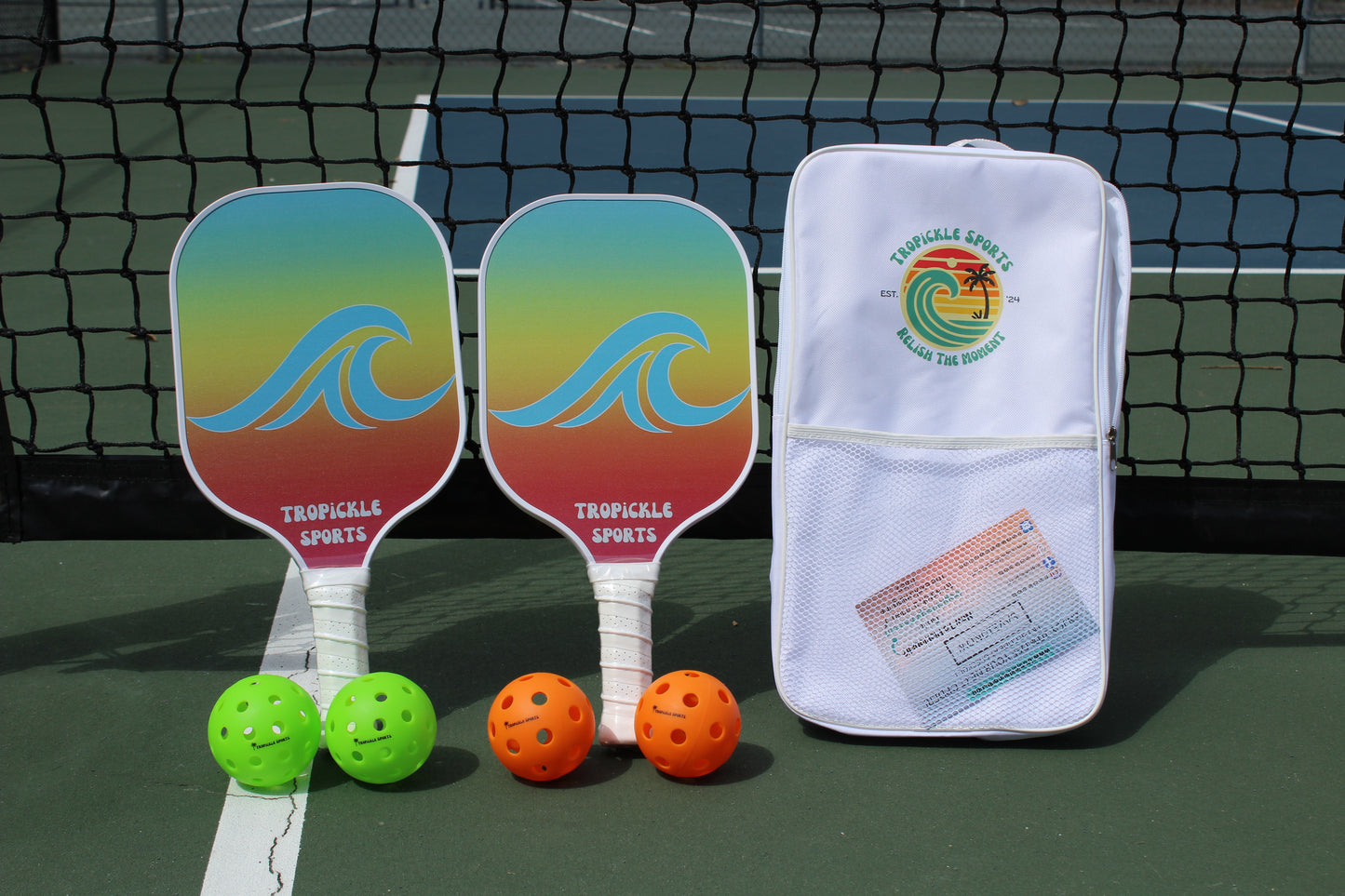 Tropical Wave Pickleball Paddle Set