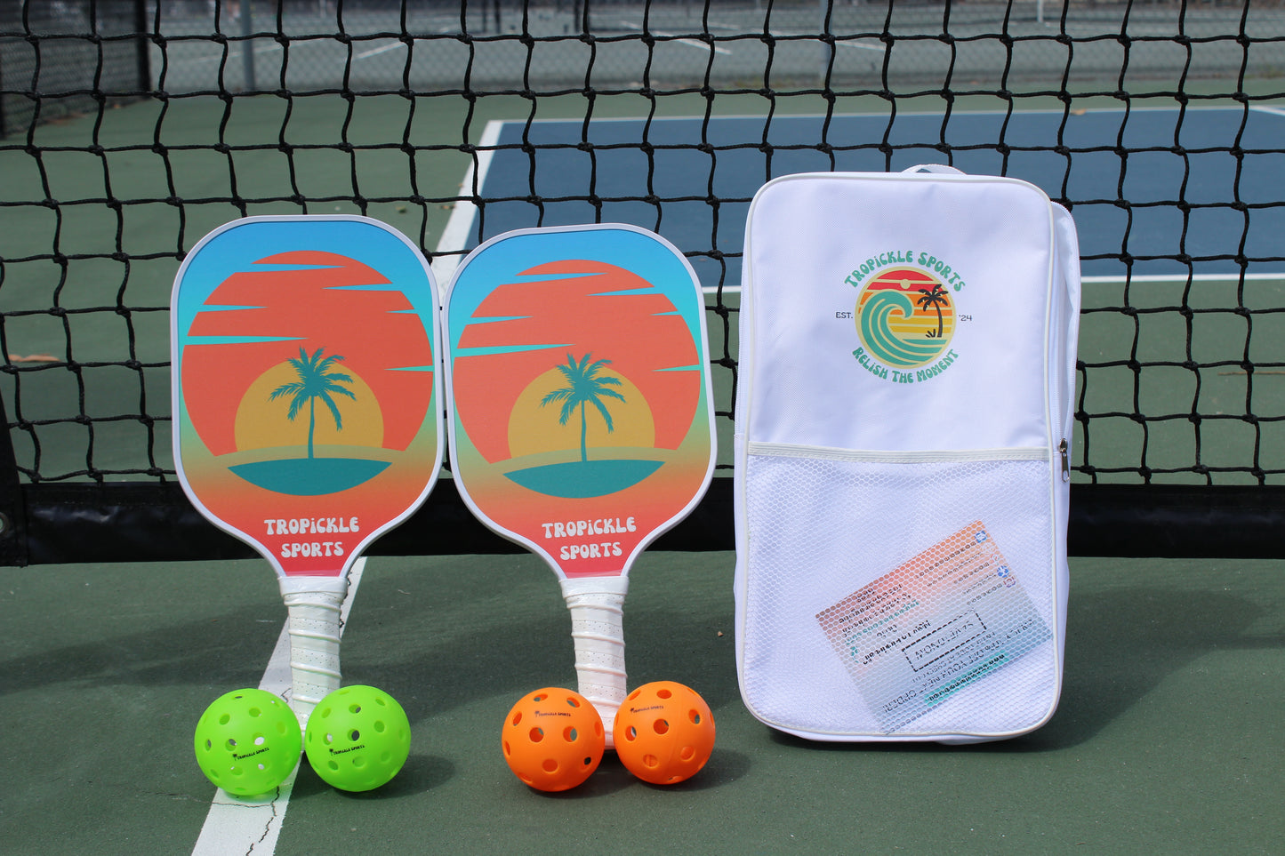 Palm Paradise Pickleball Paddle Set