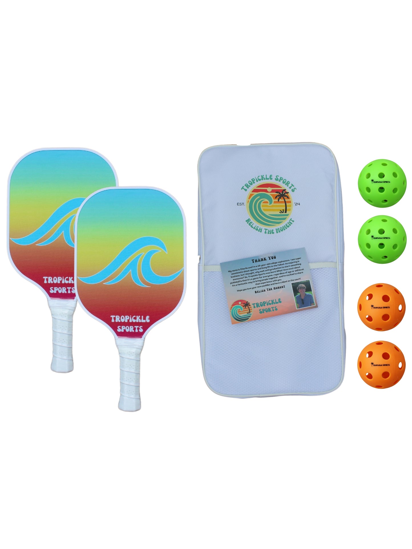 Tropical Wave Pickleball Paddle Set